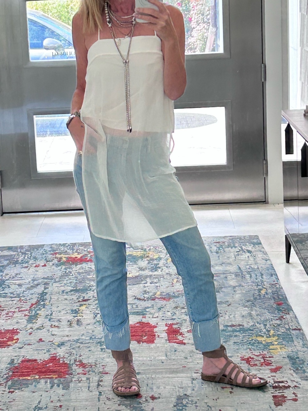 Zara White Tunic M